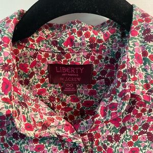Liberty for Jcrew Floral Button Blouse
